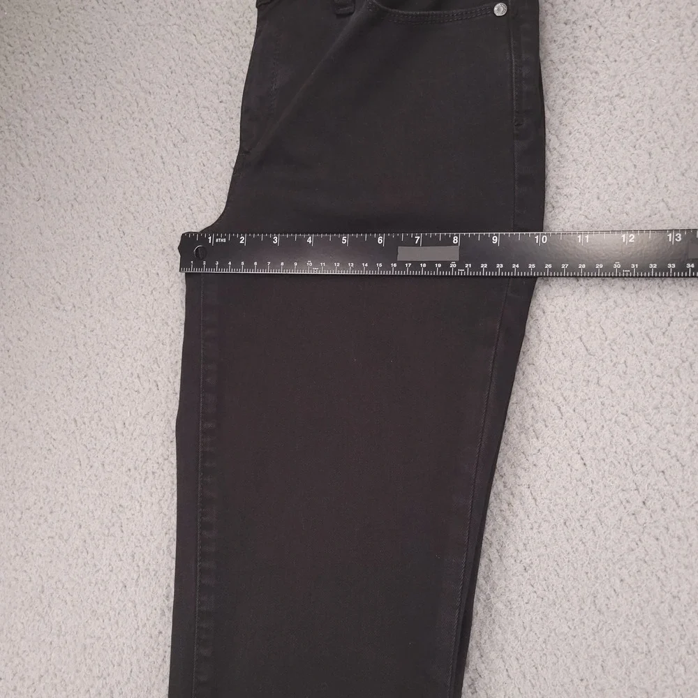 TALBOTS Jeans Size 4 Straight Leg Flawless Five-Pocket Black Denim 28x30